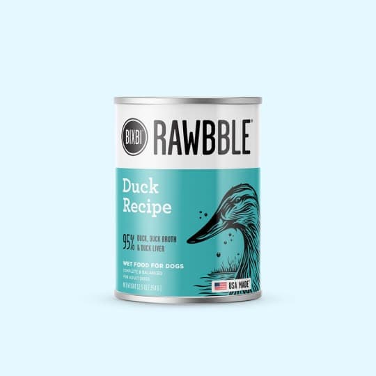 [강아지] 빅스비 러블 캔 습식사료 오리 354g