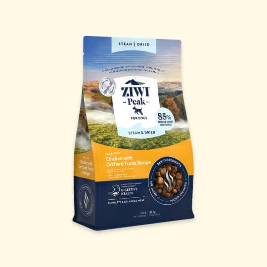 [강아지] 지위픽 독 스팀드라이 닭고기&과일 800g