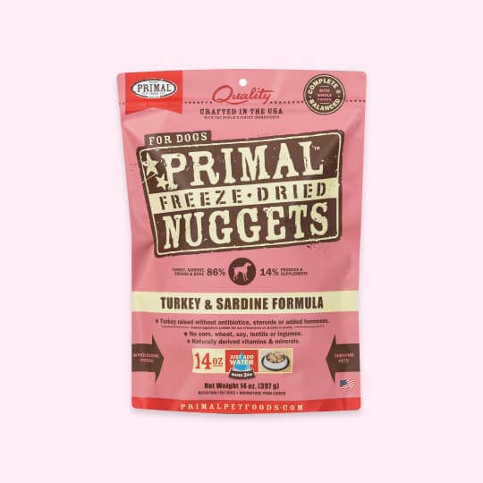 [강아지] 프라이멀 동결건조 너겟 칠면조&정어리 397g