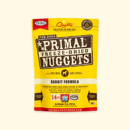 [강아지] 프라이멀 동결건조 너겟 토끼 397g