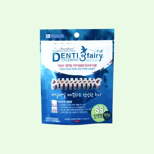 [강아지] 포켄스 덴티페어리 덴탈껌 SS 65g(초소형견용)