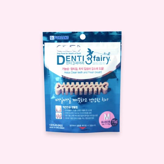[강아지] 포켄스 덴티페어리 덴탈껌 M 75g(중소형견용)