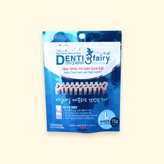 [강아지] 포켄스 덴티페어리 덴탈껌 L 75g(중대형견용)