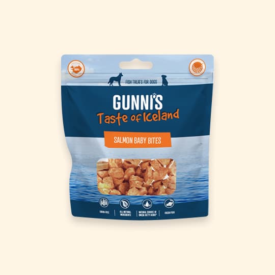 [강아지] 구니스 에어드라이 간식 베이비바이트 연어 71g