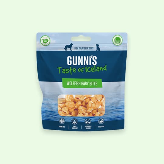 [강아지] 구니스 에어드라이 간식 베이비바이트 울프피쉬(농어) 71g