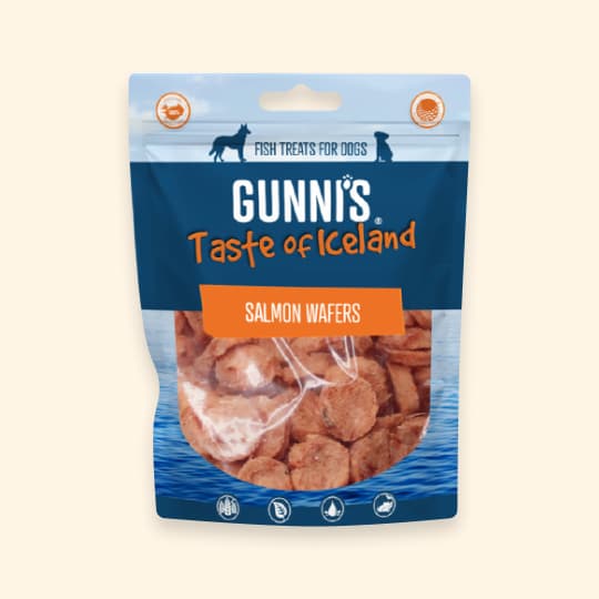 [강아지] 구니스 에어드라이 간식 웨이퍼 연어 85g