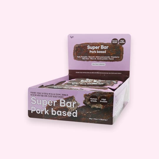 [강아지] 고위드테일 수제간식 슈퍼바 포크 1박스 (25gX12개)