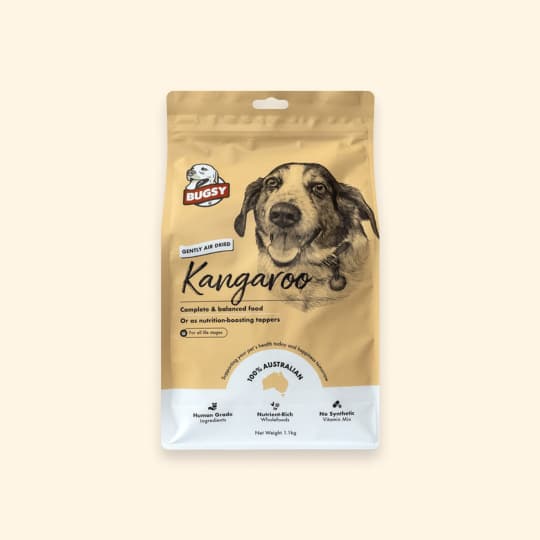 [강아지] 벅시 에어드라이 전연령 사료 캥거루 328g