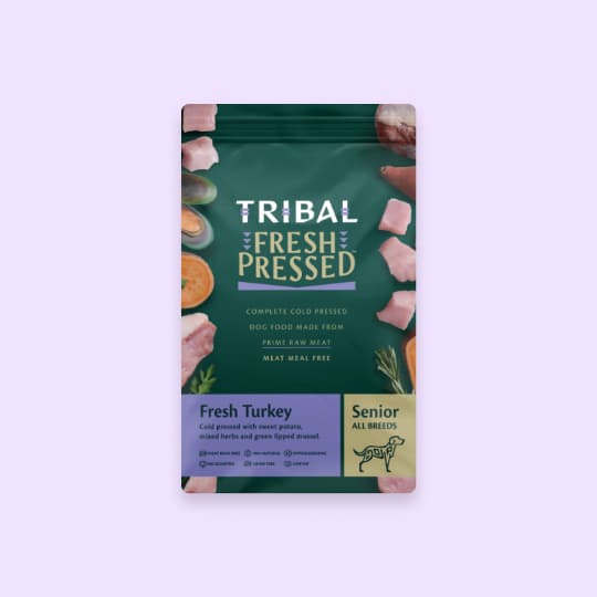 [강아지] 트라이벌 프레쉬 프레스드 키블 칠면조 2.5kg(노령견용)