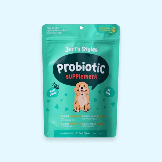 [강아지] 제리스타일스 프로바이오틱 유산균 영양제 153g(51개입)