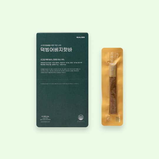 [공용] 리치즈박스 수제간식 덕빙어 베지핫바(20개입)