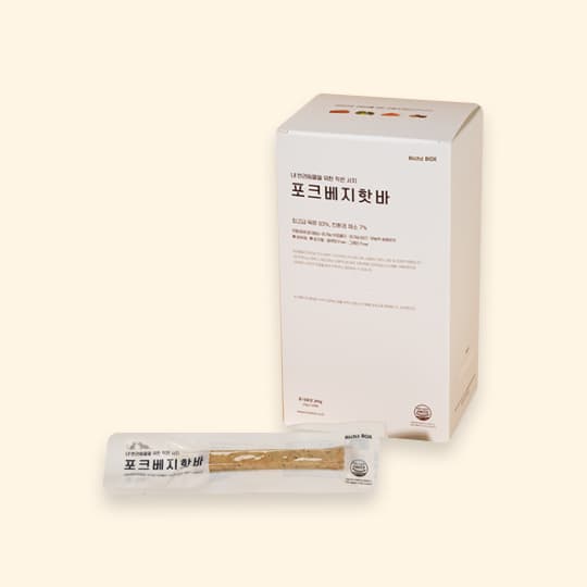 [공용] 리치즈박스 수제간식 말랑말랑 포크 베지핫바(20개입)