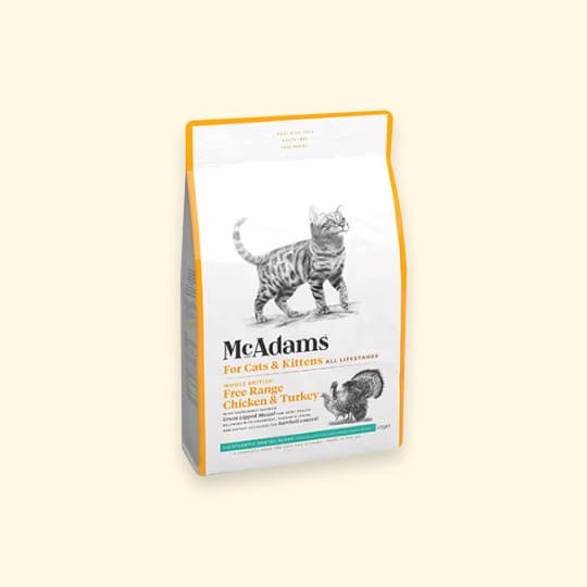 [고양이] 맥아담스 캣 키블 자유방목 홀치킨&터키 375g(성묘/자묘)