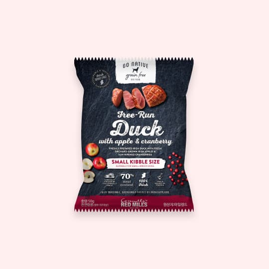 [강아지] 고네이티브 스몰브리드 키블 오리 맛보기용 샘플 40g