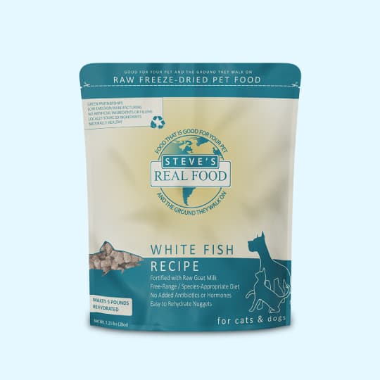 [강아지] 스티브스 리얼푸드 동결건조 화이트피쉬 566g
