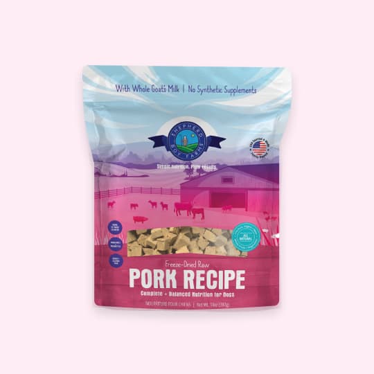 [강아지] 셰퍼드보이팜즈 동결건조 전연령 사료 포크(돼지고기) 397g