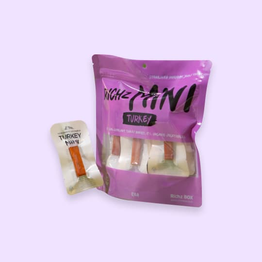 [공용] 리치즈박스 수제간식 쫄깃쫀득 져키형 미니 터키(12개입)