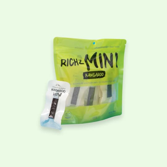 [공용] 리치즈박스 수제간식 쫄깃쫀득 져키형 미니 캥거루(12개입)