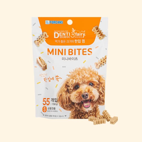 [강아지] 포켄스 덴티페어리 미니바이츠 덴탈껌 S 12개입(소형견용)