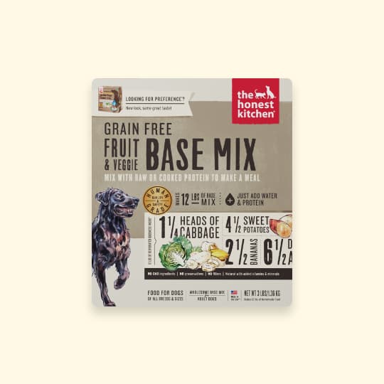 [강아지] 디어니스트키친 탈수건조 그레인프리 과일&야채 베이스믹스 1.36kg