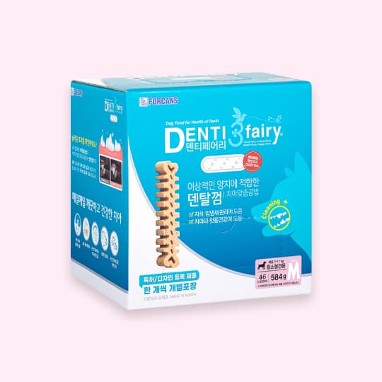 [강아지] 포켄스 덴티페어리 디스펜서(584g) 덴탈껌 M 46개입(중소형견용)