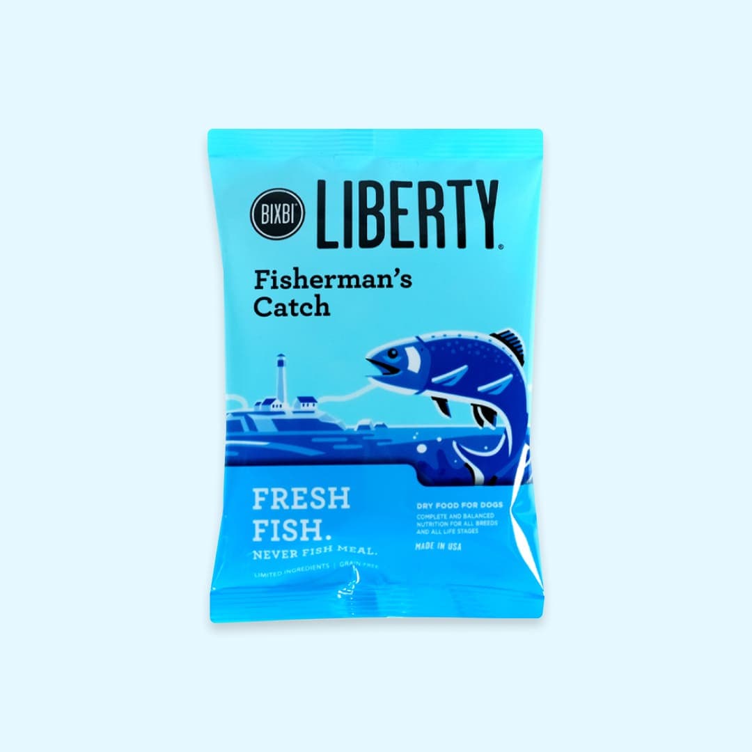 [강아지] 빅스비 리버티 키블사료 피셔맨스캣치(송어) 맛보기용 샘플 50g
