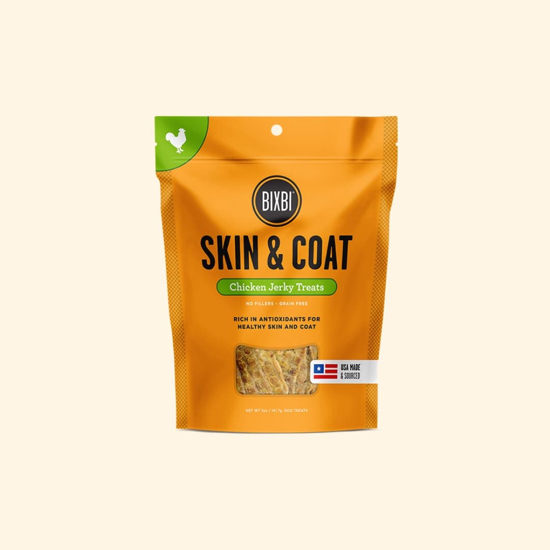 [강아지] 빅스비 저키 간식 스킨앤코트 치킨맛 141g