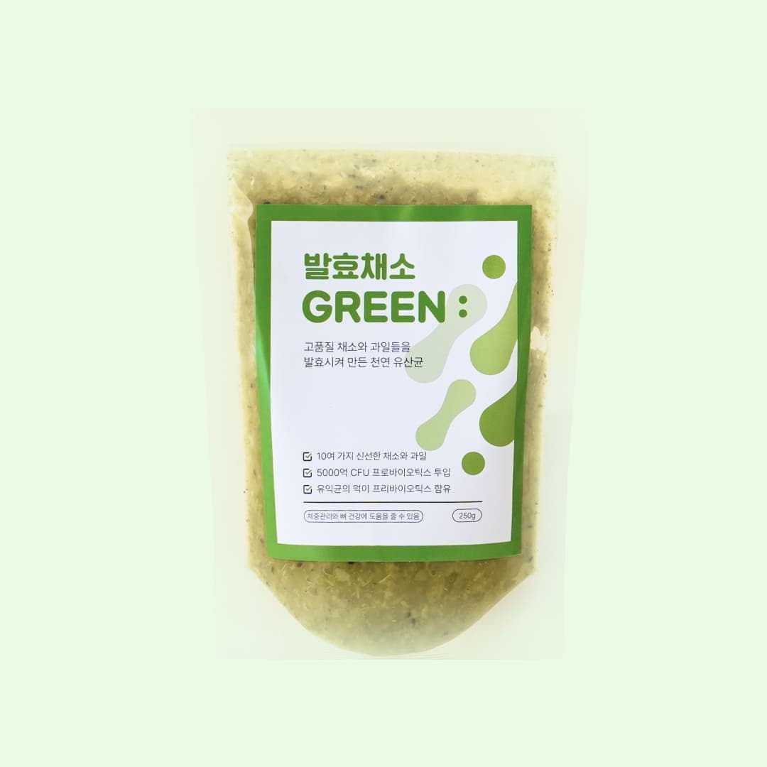 [공용] 포옹 천연 유산균 발효채소 그린 250g (체중관리/뼈 건강)