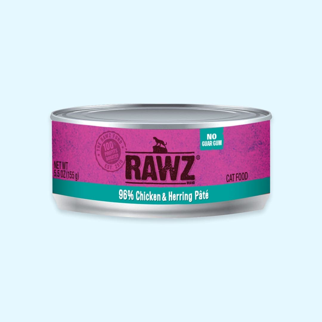 [고양이] 로우즈 96% 캣 캔 치킨&청어 156g