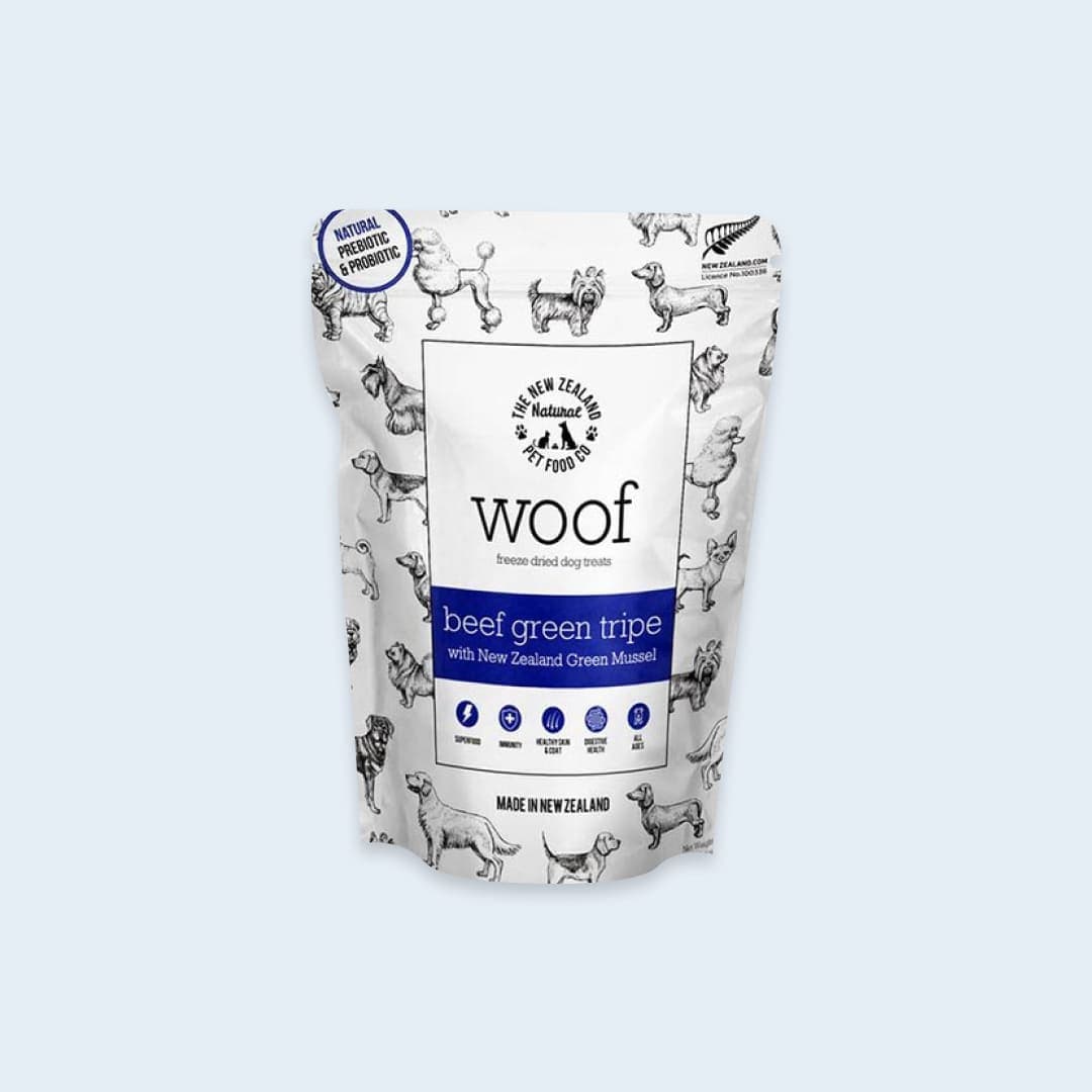 [강아지] 워프 동결건조 간식 비프 그린 트라이프 40g