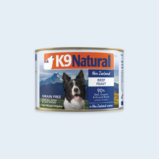 강아지 사료 K9 주식캔 소고기 170g, 25% 적립 혜택 제공